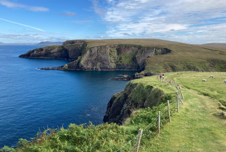 Scenic views from Ireland walk trails..