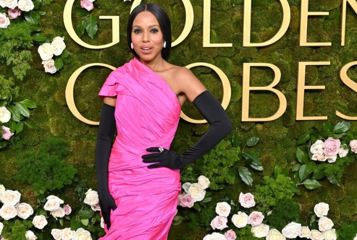 Kerry Washington wearing opera gloves